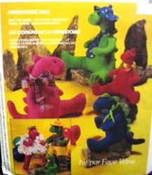 6275 McCalls  21.5'', 15'', 10'' DINOSAUR DOLLS,  CLOTHING PATTERN uncut